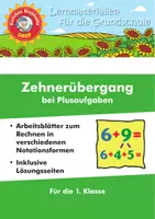 Vorschau - Arbeitsblätter - Zehnerübergang bei Plusaufgaben - Krabbelfix - Deckblatt