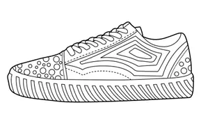 Vorschau - Mal- und Bastelvorlagen - Turnschuhe zum Ausmalen / Selbstgestalten - Kunstprojekt - Seite 3