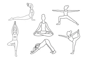 Vorschau - Mal- und Bastelvorlagen - 🧘🏻♀️Yoga Doodles🪷 - Seite 3