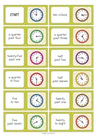 Vorschau - Spiele - Telling the time: Domino Game / Domino Spiel (Englisch) - Seite 2