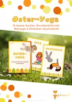Vorschau - Stundenentwürfe - Yoga-Karten Ostern inkl. Stundenbild & Entspannung - Deckblatt