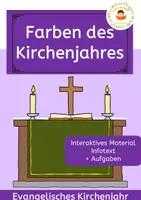 Vorschau - Arbeitsblätter - Liturgische Farben im evangelischen Kirchenjahr - Paket - Seite 2