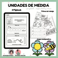 Vista previa - Hojas de trabajo - Unidades de medida: longitud, capacidad y masa - Portada