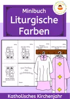 Vorschau - Arbeitsblätter - Liturgische Farben im katholischen Kirchenjahr im Paket - Seite 2