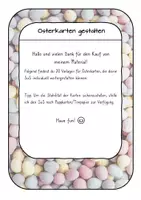 Vorschau - Mal- und Bastelvorlagen - Osterkarten gestalten *Ausmalbilder * Ostern - Seite 1