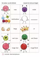 Vorschau - Spiele - les couleurs (Farben) - Französisch Merkspiel / jeu de mémoire - Seite 2
