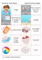 Vista previa - Juegos / Gamificación - les vacances jeu de mémoire FRANÇAIS - página 2