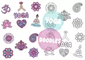 Vorschau - Mal- und Bastelvorlagen - Sparpaket 🕉Yoga Doodles 🪷 - Seite 2