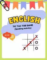Vista previa - Juegos / Gamificación - Tic Tac Toe Game | Speaking Activity - Portada