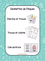 Aperçu - Jeux - Devinettes Pâques - Page de couverture