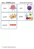 Aperçu - Jeux - colours British English domino game / jeu Anglais - Page 2