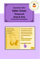 Vorschau - Präsentationen/Tafelbilder - Vater Unser - Textpuzzle für die interaktive Tafel - Deckblatt