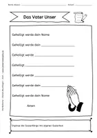 Vorschau - Arbeitsblätter - Kreatives Schreiben zum Vater Unser - Seite 3