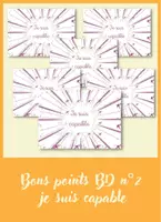 Aperçu - Outils du professeur - 32 bons points à imprimer - Je suis capable - BD N°2 - Page de couverture