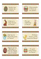 Vista previa - Tarjetas / Manipulativos - Pascua: tarjetas de conversación (español / ELE) - página 3