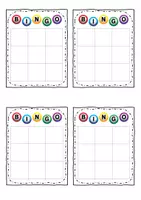 Vorschau - Spiele - Bingo Spielfeld * Vetretungsstunde * Warm-up * Game - Deckblatt