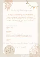 Vorschau - Poster - Wimpelkette Deutsch im Boho-Stil - Seite 1