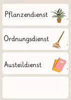 Vorschau - Poster - Klassendienste im Boho-Stil - Seite 3