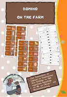 Vorschau - Spiele - Domino On the farm/Animals on the farm - Deckblatt