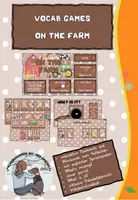 Vorschau - Spiele - Vokabelspiele/ vocab games On the farm/farm animals - Deckblatt