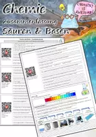 Vorschau - Arbeitsblätter - Säuren und Basen Zusammenfassung Video - Deckblatt