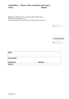 Vorschau - Stundenentwürfe - Abschlußtest Thema: Güter annehmen und Lagern - mit Lösung - Seite 3
