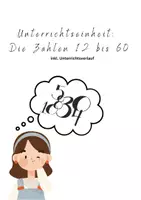 Vorschau - Stundenentwürfe - Einheit: Die Zahlen12 bis 60 - Deckblatt