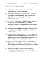 Vorschau - Arbeitsblätter - Arbeitsblätter mit Dialog zum Thema "Cybermobbing" + Infografik - Deckblatt
