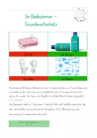 Vorschau - Spiele - Im Badezimmer Grundwortschatz - Bildkarten - Deckblatt