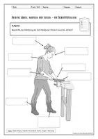 Vorschau - Arbeitsblätter - Holz - Schrittstellung AB mit Text - Seite 2