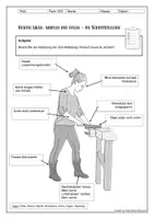 Vorschau - Arbeitsblätter - Holz - Schrittstellung AB mit Text - Deckblatt