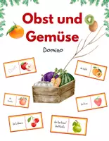 Vorschau - Spiele - Domino / Lesespiel zum Thema Obst & Gemüse - Deckblatt