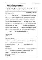 Vorschau - Arbeitsblätter - DaZ: Höflichkeitsanrede, Siezen - Du oder Sie - Deckblatt