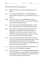 Vorschau - Arbeitsblätter - Arbeitsblätter mit Dialog zum Thema "Whistleblower" - Deckblatt