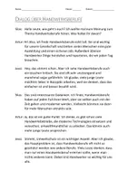 Vorschau - Arbeitsblätter - Arbeitsblätter mit Dialog zum Thema "Handwerksberufe" + Mindmap + Infografik - Deckblatt