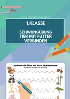 Vorschau - Arbeitsblätter - Nachspuren: Tiere zum Futter verbinden / Schwungübungen - Deckblatt