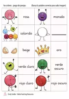 Aperçu - Jeux - los colores (les couleurs) jeu de mémoire espagnol - Page 2