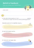 Vorschau - Arbeitsblätter - Arbeitsblätter für mehr Motivation im Unterricht: Peer to Peer Feedback - Seite 2