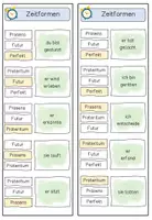 Vorschau - Spiele - Klammerkarten Verben Zeitformen / Deutsch / Freiarbeit - Seite 3