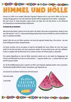 Vorschau - Mal- und Bastelvorlagen - Obst / Früchte Himmel und Hölle Spiel Sachunterricht DAZ - Seite 1