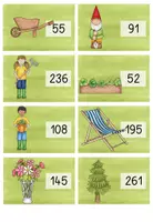 Vorschau - Arbeitsblätter - Rechenspaziergang Schriftliche Subtraktion mit und ohne Übertrag (Garten) - Seite 2