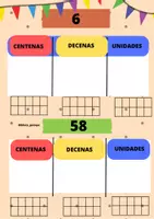 Vista previa - Tarjetas / Manipulativos - ACTIVIDAD PARA TRABAJAR DESCOMPOSICIÓN DE NÚMEROS - página 1