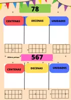 Vista previa - Tarjetas / Manipulativos - ACTIVIDAD PARA TRABAJAR DESCOMPOSICIÓN DE NÚMEROS - página 2
