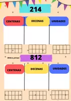 Vista previa - Tarjetas / Manipulativos - ACTIVIDAD PARA TRABAJAR DESCOMPOSICIÓN DE NÚMEROS - página 3