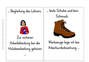 Vorschau - Spiele - Spiel - Ich habe...,wer hat... - Verhalten im Werkraum - Druckschrift - Seite 2