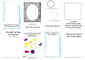 Vorschau - Arbeitsblätter - Mini-Faltbuch: Geometrische Figuren 2D - Seite 2