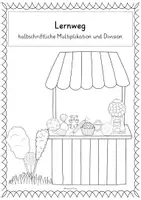 Vorschau - Arbeitsblätter - Lernweg - halbschriftliche Multiplikation und Division - Seite 1