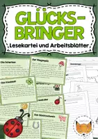 Vorschau - Arbeitsblätter - Glücksbringer - Deckblatt