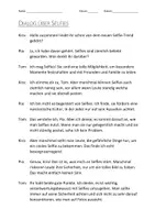Vorschau - Arbeitsblätter - Arbeitsblätter mit Dialog zum Thema "Selfies" + Infografik - Deckblatt