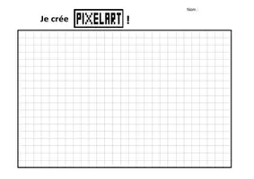 Aperçu - Fiches - ART: feuille de travail gratuite sur le Pixel Art - Page 3
